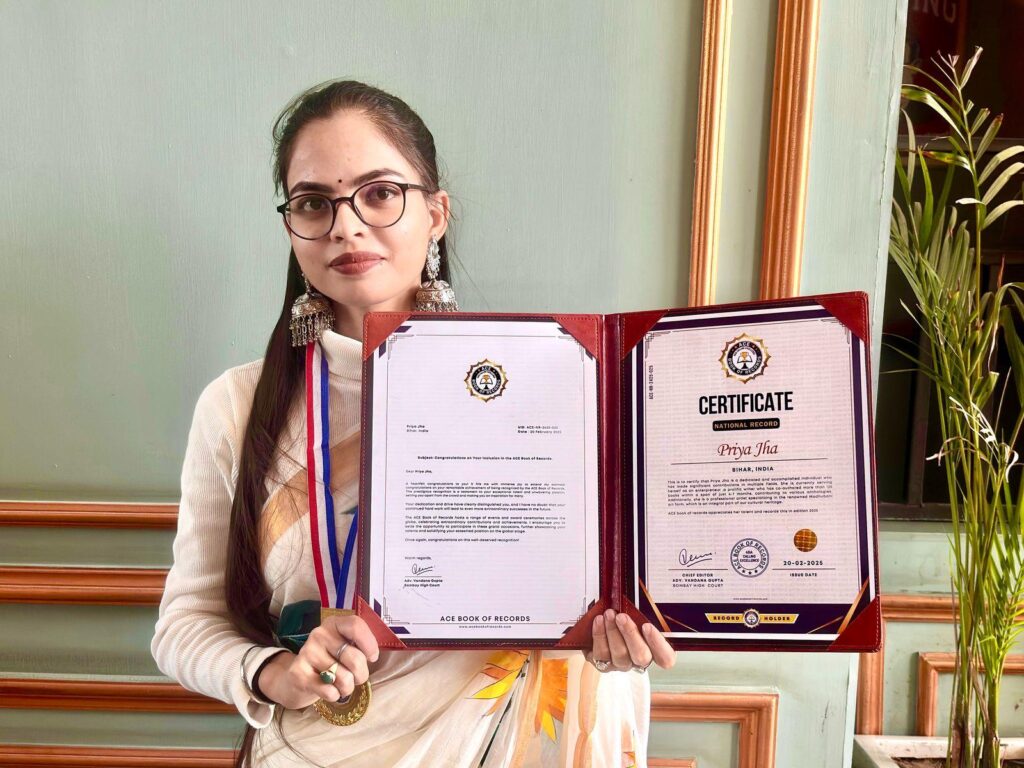 Priya Jha Record-Breaking Writer