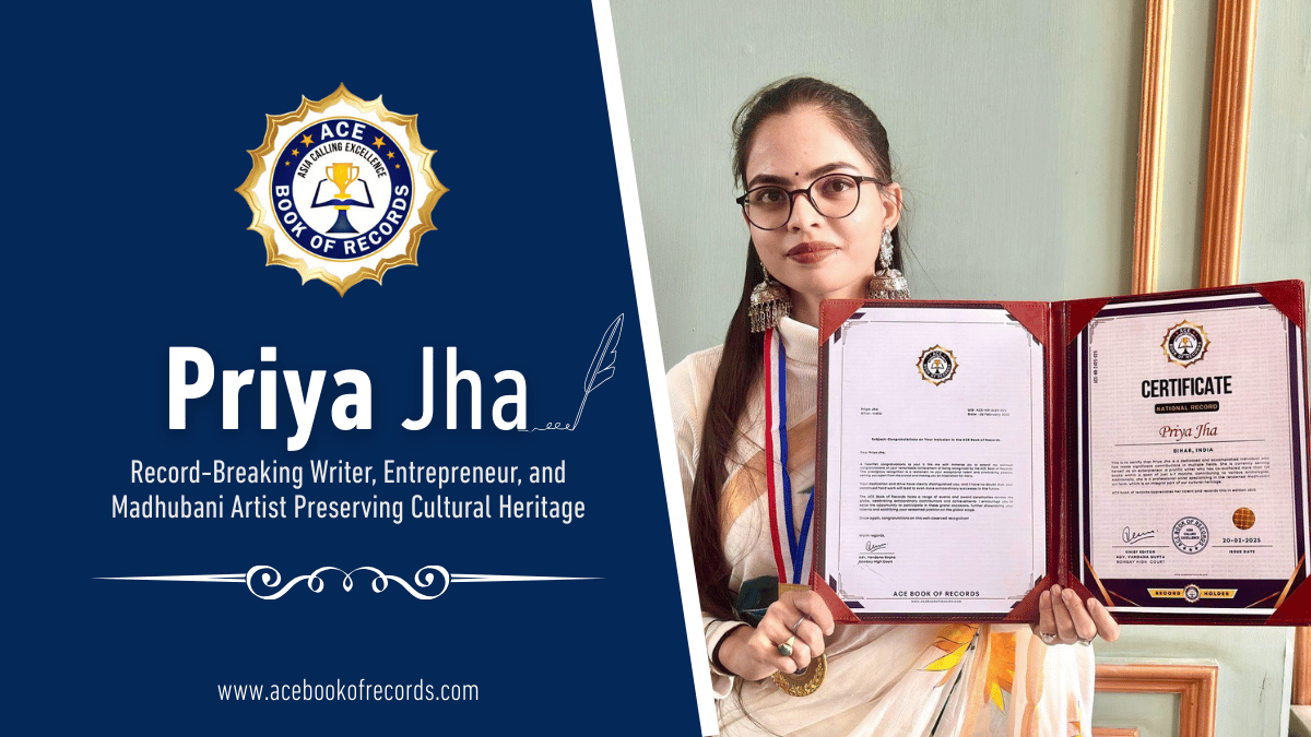 Priya Jha Record-Breaking Writer