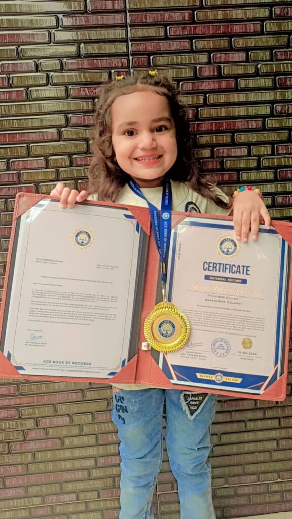 Youngest Kid to Recite 10 Gita Shlokas - Ace Book Of Records