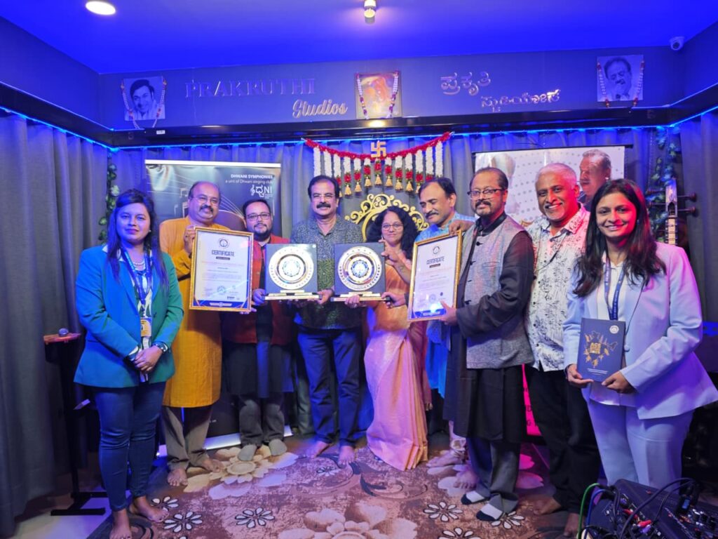 BHAAVA GANDHARVA SANGEETHAM in Bangalore featured 50+ singers performing 148 songs in a 12-hour musical tribute to legends K. J. Yesudas and P. Jayachandran.