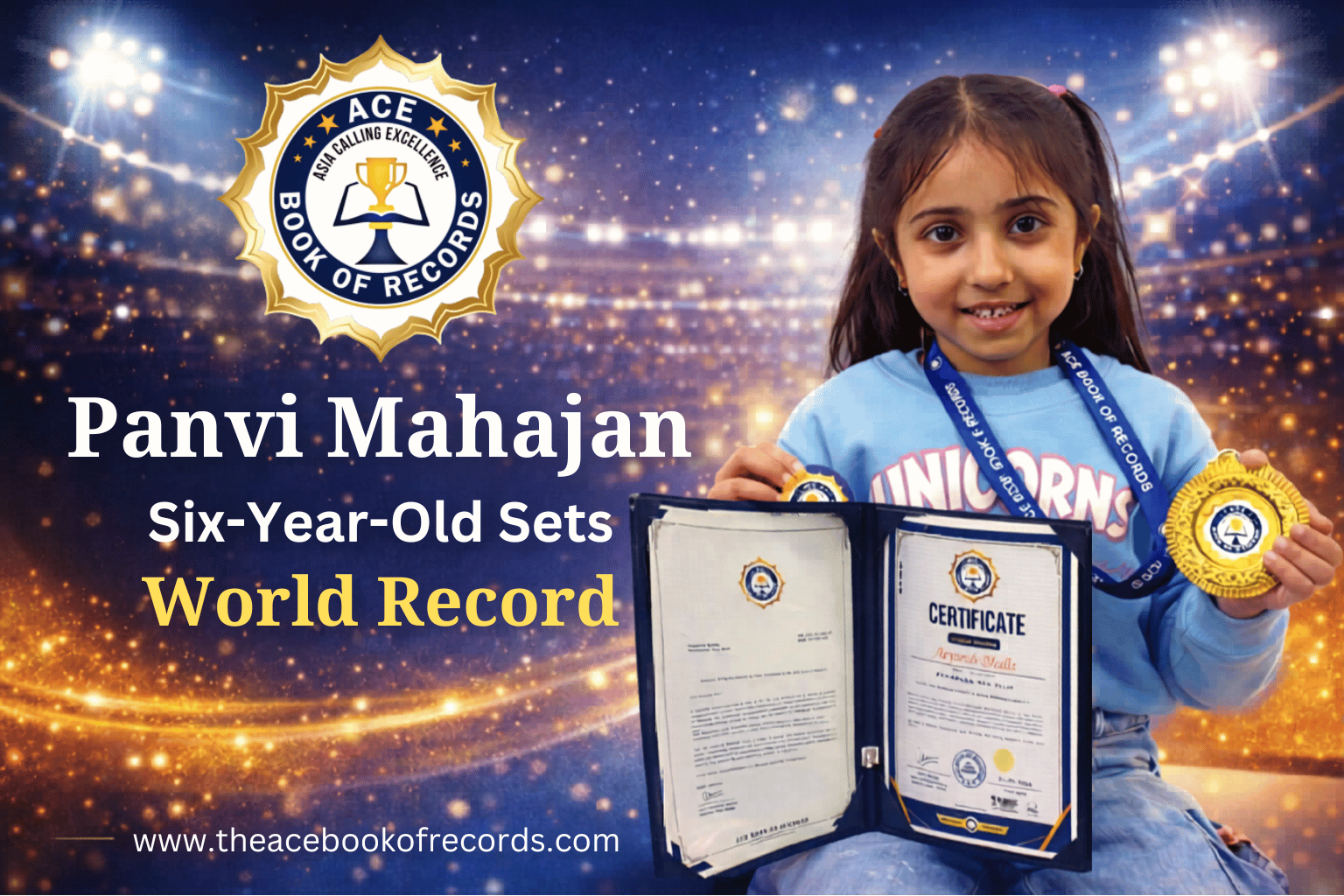 Panvi Mahajan – Six-Year-Old Sets World Record | Ace Book