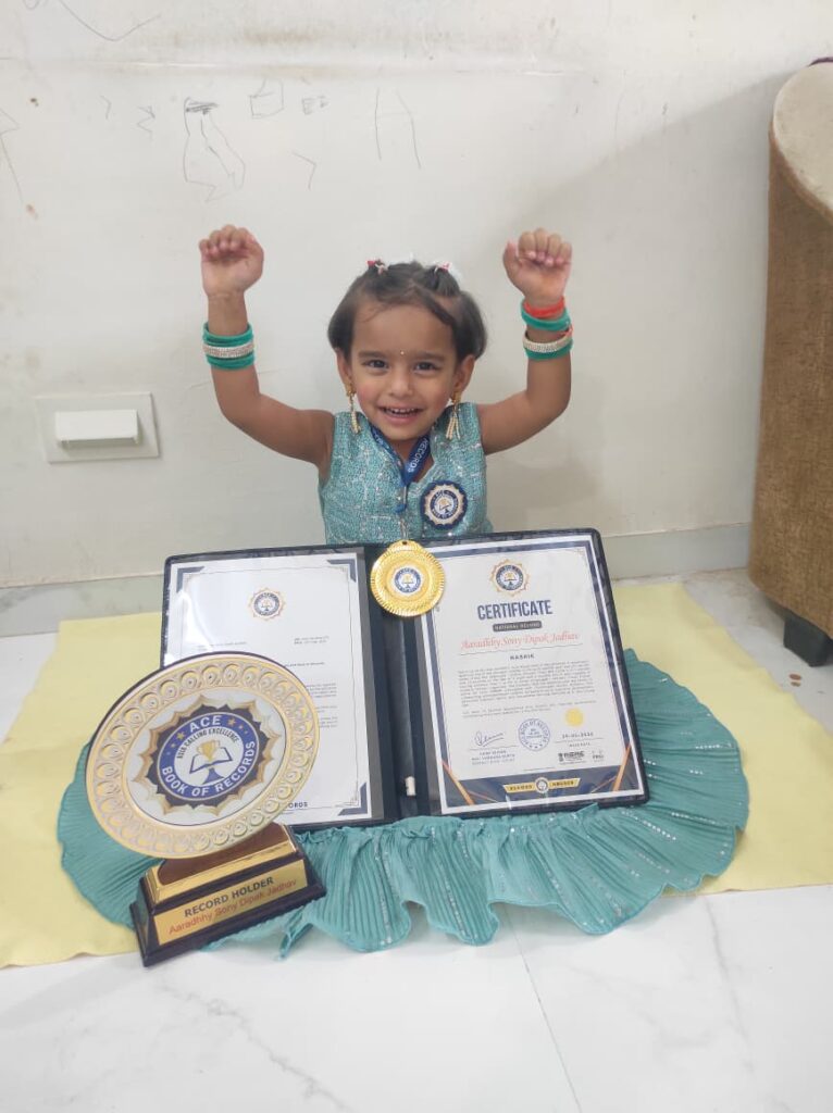 Nashik’s Little Wonder Achiever creates a world record with extraordinary multilingual talent in Ace Book Of Records recognition.